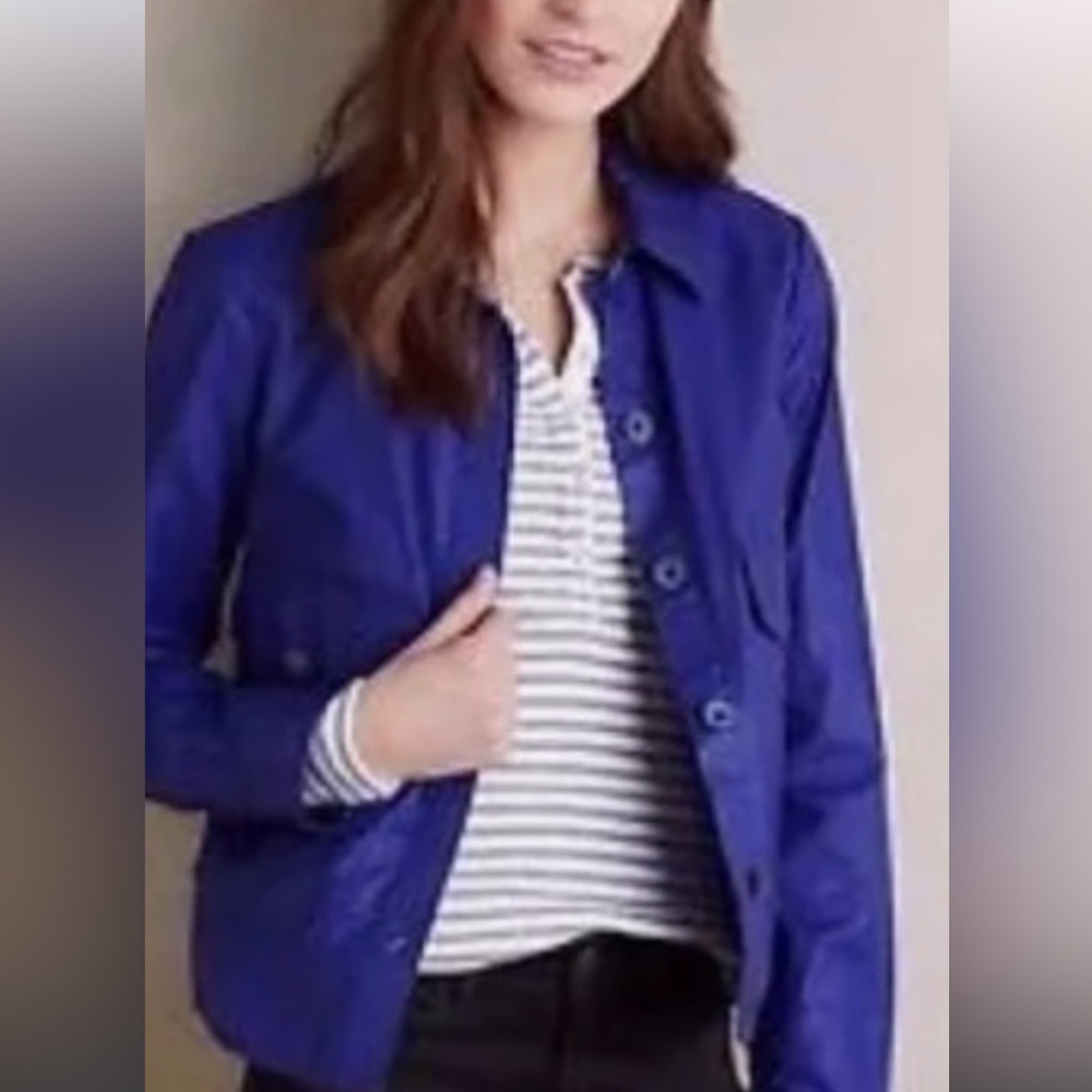Anthropologie Hei Hei wax coated utility jacket